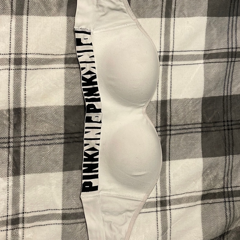 PINK strapless bra size large